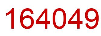 Number 164049 red image