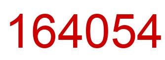 Número 164054 imagen rojo