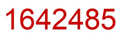 Number 1642485 red image