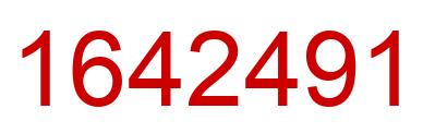 Number 1642491 red image