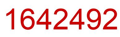 Number 1642492 red image