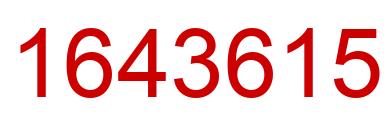 Number 1643615 red image