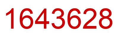 Number 1643628 red image