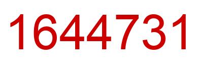 Number 1644731 red image