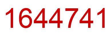 Number 1644741 red image