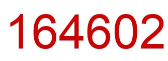 Number 164602 red image