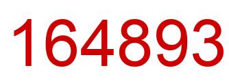 Number 164893 red image