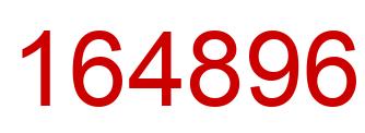 Number 164896 red image