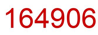 Number 164906 red image