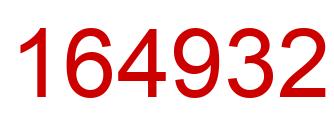 Number 164932 red image