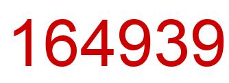 Number 164939 red image