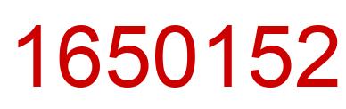 Número 1650152 imagen rojo