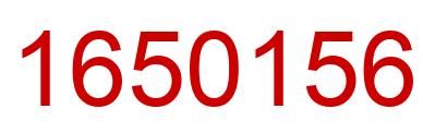 Número 1650156 imagen rojo