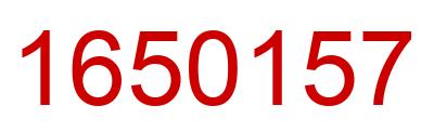 Número 1650157 imagen rojo