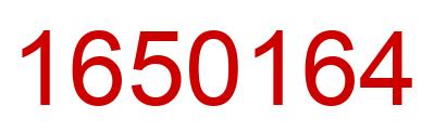 Número 1650164 imagen rojo