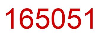 Número 165051 imagen rojo