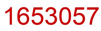 Number 1653057 red image