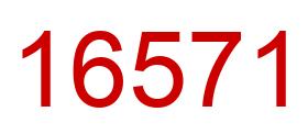 Number 16571 red image