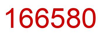 Number 166580 red image