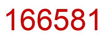 Número 166581 imagen rojo