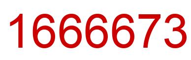 Number 1666673 red image