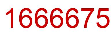 Number 1666675 red image