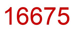 Número 16675 imagen rojo