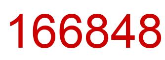 Number 166848 red image