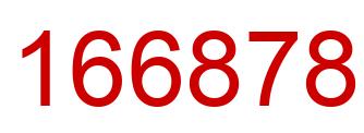 Number 166878 red image