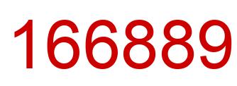 Number 166889 red image