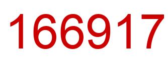 Number 166917 red image