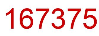 Número 167375 imagen rojo