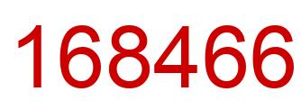 Number 168466 red image