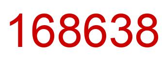 Number 168638 red image