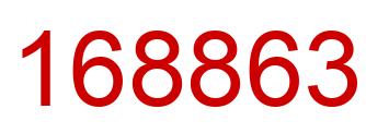 Número 168863 imagen rojo