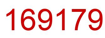 Número 169179 imagen rojo