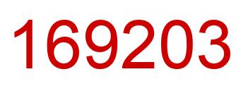 Número 169203 imagen rojo