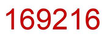 Number 169216 red image