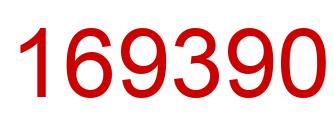 Número 169390 imagen rojo
