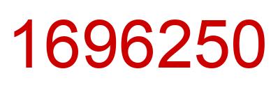 Number 1696250 red image