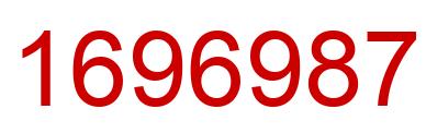 Number 1696987 red image