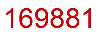 Number 169881 red image