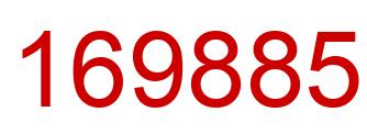 Number 169885 red image