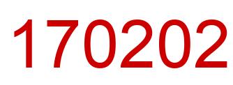 Number 170202 red image