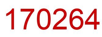 Number 170264 red image