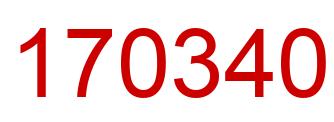 Number 170340 red image