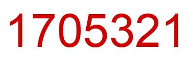 Number 1705321 red image
