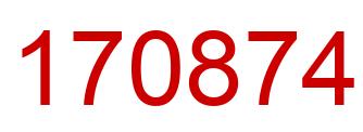 Number 170874 red image
