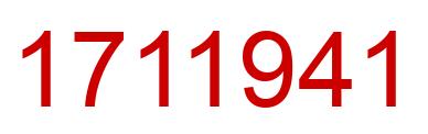 Número 1711941 imagen rojo