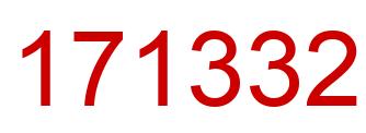 Number 171332 red image